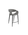 GIRO- TABURETE GRIS CLARO-NEGRO